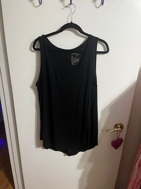 🧡 0X Terra & Sky Black Sleeveless Tank Top